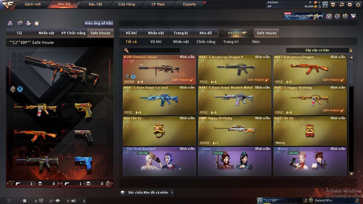 shop acc cf uy tin gia re